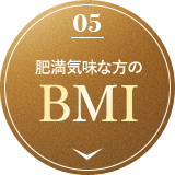 肥満気味な方のBMI