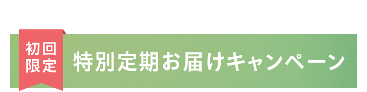 初回限定 特別定期お届けキャンペーン