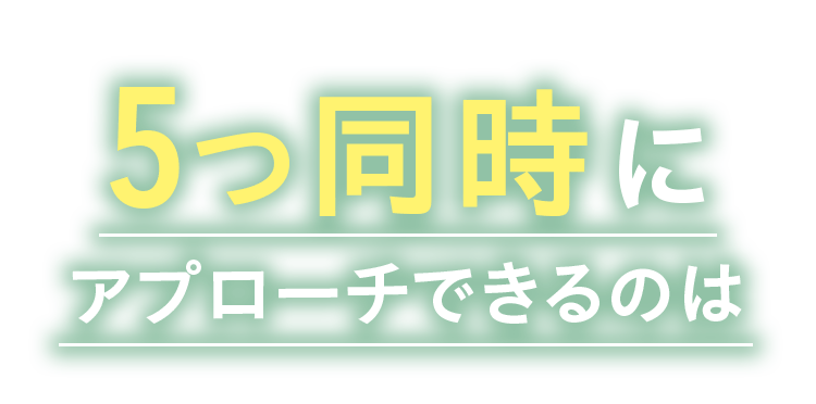 5つ同時にアプローチできるのは