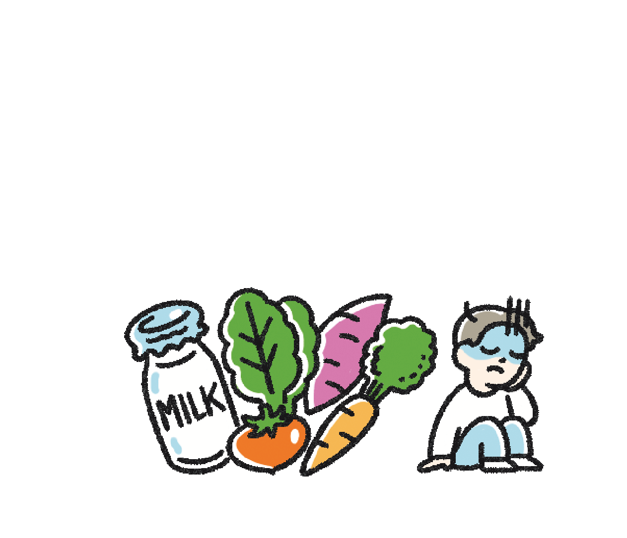 ご存じですか？カロリーは足りていても8割のこどもが新型栄養失調と言われています。
